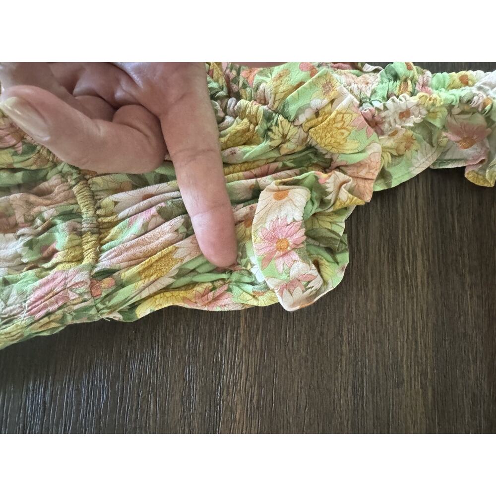 Yumi Kim Maxi Dress Floral Print Frill Sleeve Libby S - Picture 10 of 13
